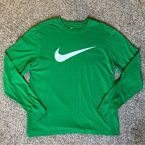 Green Long Sleeve Nike Shirt Men’s Size L